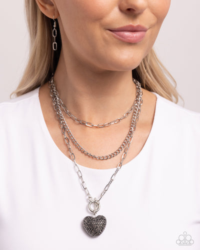Paparazzi HEART Gallery - Silver