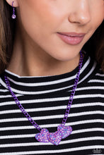 Load image into Gallery viewer, Paparazzi Set Low-Key Lovestruck - Purple Necklace  Lovestruck Lineup - Purple Bracelet