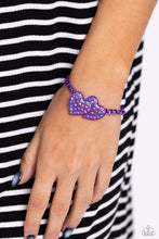 Load image into Gallery viewer, Paparazzi Set Low-Key Lovestruck - Purple Necklace  Lovestruck Lineup - Purple Bracelet