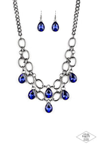 Paparazzi Show-stopping shimmer - blue Necklace