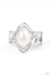 Paparazzi Positively Posh - White Pearl Ring