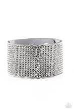 Load image into Gallery viewer, Paparazzi Glitter Gossip - Silver Bracelet