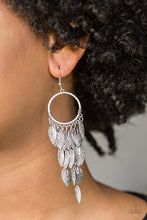 Load image into Gallery viewer, Feather Frenzy - Silver Earrings