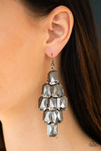 Load image into Gallery viewer, Paparazzi - Contemporary Catwalk - Black Earrings