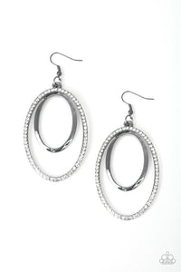 Paparazzi Wrapped In Wealth - Black earrings