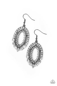 Paparazzi Trophy Shimmer - Black Earrings