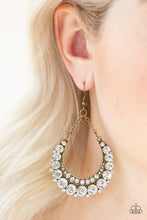Load image into Gallery viewer, Paparazzi Once In A SHOWTIME - Brass Earrings