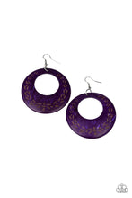 Load image into Gallery viewer, Paparazzi - Beach Club Clubbin - Purple Earrings
