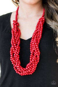 Tahiti Tropic - Red Necklace