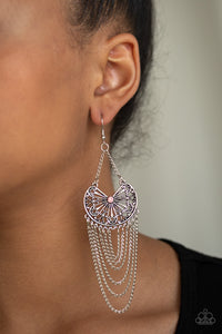 So Social Butterfly - Pink Earrings