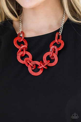 Chromatic Charm - Red Necklace