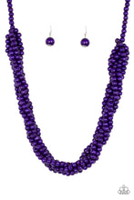 Load image into Gallery viewer, Tahiti Tropic - Purple Wood Necklace