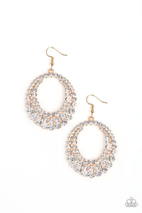 Paparazzi - Universal Shimmer - Gold Earrings