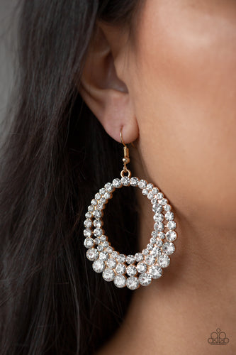 Paparazzi - Universal Shimmer - Gold Earrings
