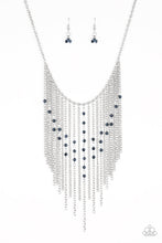 Load image into Gallery viewer, First Class Fringe - Blue necklace