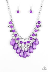 Paparazzi - Beauty School Drop Out - Purple Necklace