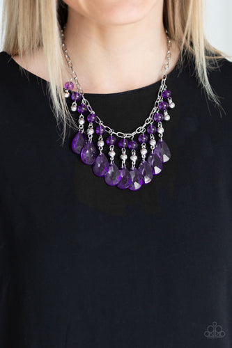 Paparazzi - Beauty School Drop Out - Purple Necklace
