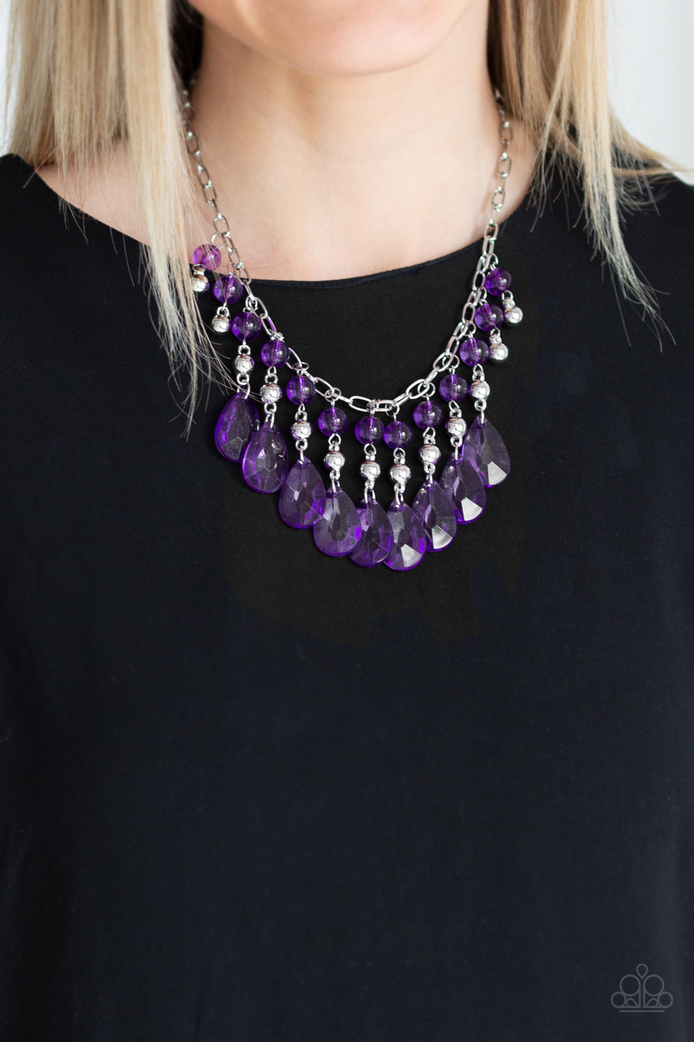 Paparazzi - Beauty School Drop Out - Purple Necklace