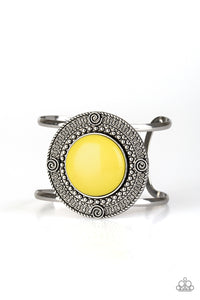 Paparazzi Tribal Pop - Yellow Bracelet