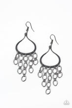 Load image into Gallery viewer, Paparazzi Total Net Revenue - Black Earrings