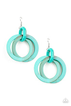 Load image into Gallery viewer, Retro Riviera - Blue Earrings