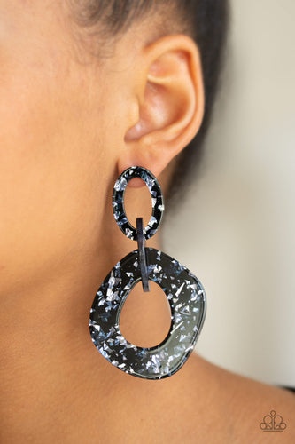 Confetti Congo - Blue Earrings