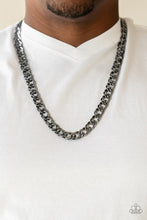 Load image into Gallery viewer, Paparazzi Undefeated - Black Men Necklace