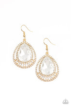 Load image into Gallery viewer, Paparazzi - All Rise For Her Majesty Gold Earrings
