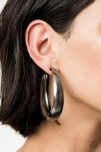 Load image into Gallery viewer, HOOPS! I Did It Again Black earrings