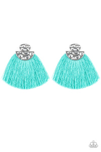 Paparazzi - Make Some PLUME - Blue Earrings