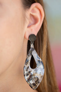 Paparazzi Metro Retrospect - Black Earrings