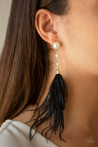 Paparazzi Vegas Vixen - Black Earrings
