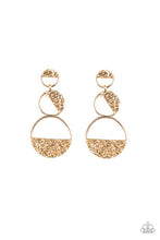 Load image into Gallery viewer, Paparazzi - Triple Trifecta - Gold earrings