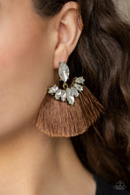 Load image into Gallery viewer, Paparazzi Formal Flair - Brown earrings