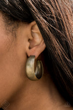 Load image into Gallery viewer, Paparazzi Calling All The Shots Brass Earrings