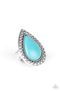 Paparazzi - Santa Fe Storm - Blue Ring