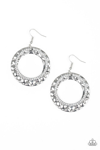 Paparazzi Cinematic Shimmer - White Earrings