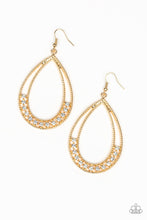 Load image into Gallery viewer, Paparazzi - Glitz Fit - Gold Earrings