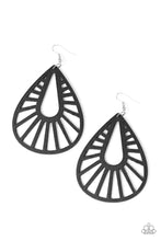 Load image into Gallery viewer, Coachella Chill - Black Wooden earrings