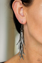 Load image into Gallery viewer, Paparazzi Tasseled Talons - Black Earrings