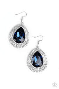 Paparazzi - All Rise For Her Majesty - Blue earrings