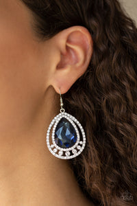 Paparazzi - All Rise For Her Majesty - Blue earrings