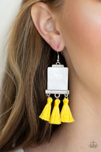 Load image into Gallery viewer, Tassel Retreat - Yellow Earrings