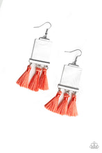 Load image into Gallery viewer, Tassel Retreat - Orange Earrings