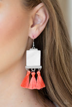 Load image into Gallery viewer, Tassel Retreat - Orange Earrings