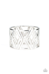 Paparazzi - Textile Tango - Silver Bracelet