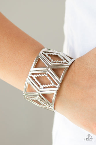 Paparazzi - Textile Tango - Silver Bracelet