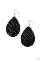 Load image into Gallery viewer, Paparazzi Teardrop Trend - Black Earrings