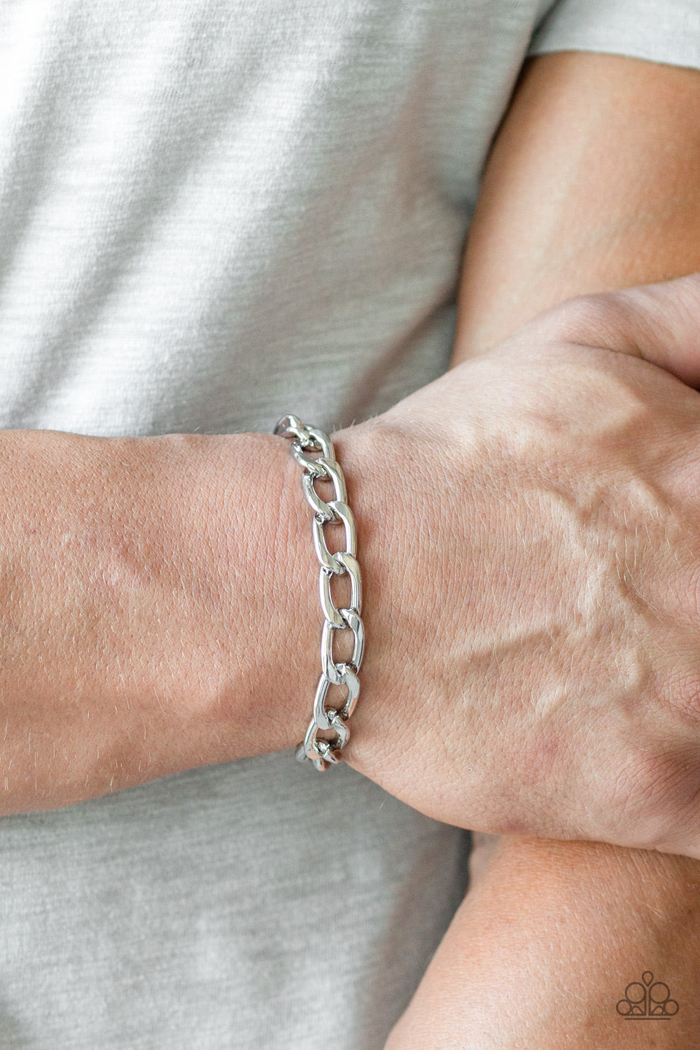 Goalpost - Silver Men Bracelet