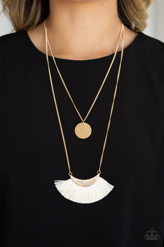 Paparazzi Tassel Temptation - Gold Necklace